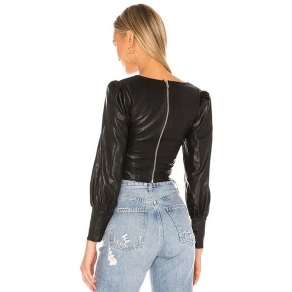 NBD Fia Long Sleeve Top in Black - Picture 3 of 6